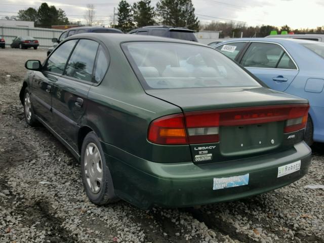 4S3BE6354Y7202816 - 2000 SUBARU LEGACY L GREEN photo 3