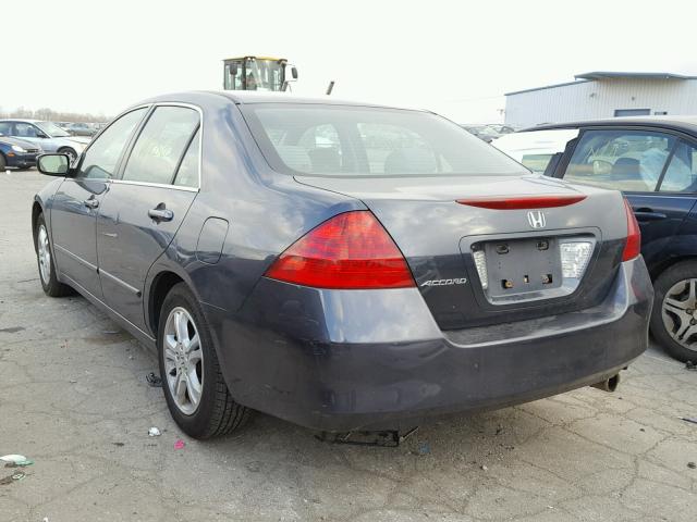 1HGCM56307A140698 - 2007 HONDA ACCORD SE BLUE photo 3