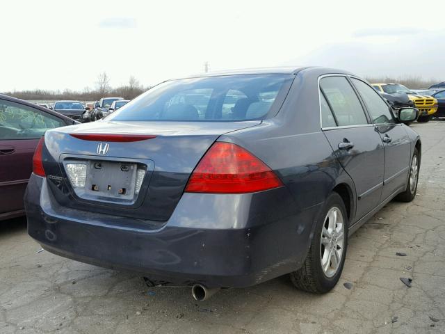 1HGCM56307A140698 - 2007 HONDA ACCORD SE BLUE photo 4