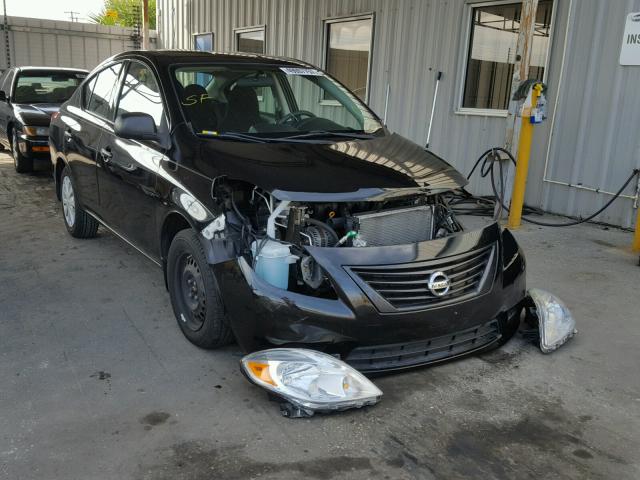 3N1CN7AP7CL918423 - 2012 NISSAN VERSA S BLACK photo 1