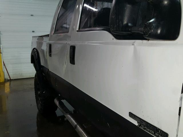 1FTNW21FX1EB96939 - 2001 FORD F250 SUPER WHITE photo 9