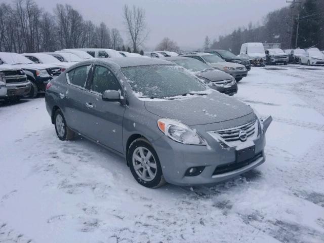 3N1CN7AP3CL848872 - 2012 NISSAN VERSA S GRAY photo 1