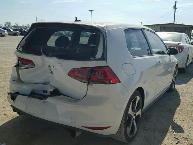 3VWYT7AU3FM043447 - 2015 VOLKSWAGEN GTI WHITE photo 4