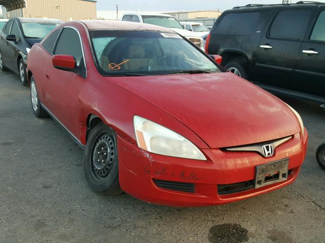 1HGCM82254A019160 - 2004 HONDA ACCORD LX RED photo 1