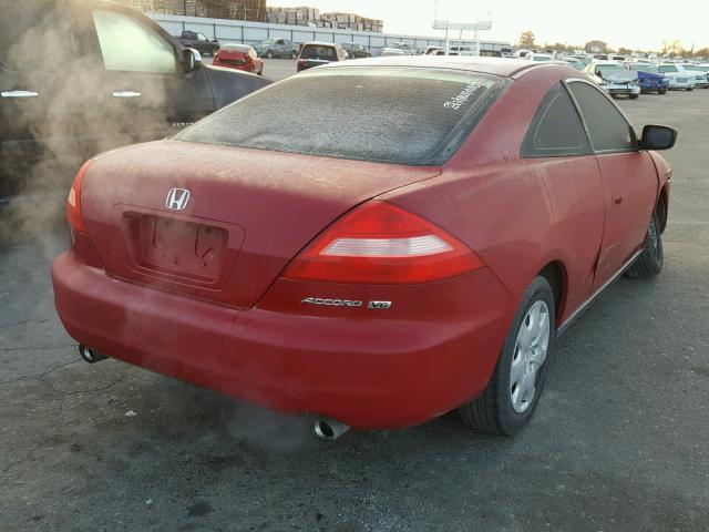 1HGCM82254A019160 - 2004 HONDA ACCORD LX RED photo 4