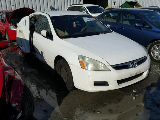 1HGCM56486A045622 - 2006 HONDA ACCORD LX WHITE photo 1