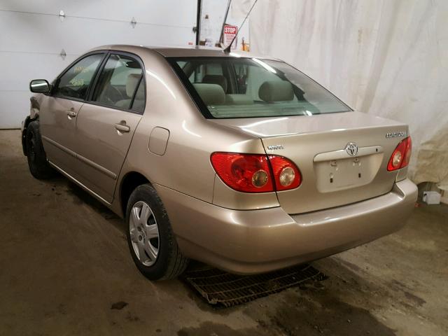 2T1BR32E77C846294 - 2007 TOYOTA COROLLA CE GOLD photo 3