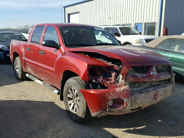 1Z7HC28K87S243408 - 2007 MITSUBISHI RAIDER LS RED photo 1