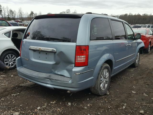 2A8HR64XX8R712979 - 2008 CHRYSLER TOWN & COU BLUE photo 4