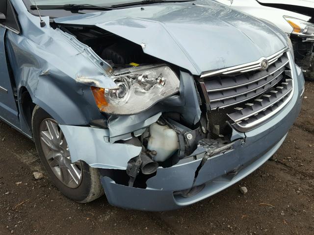 2A8HR64XX8R712979 - 2008 CHRYSLER TOWN & COU BLUE photo 9