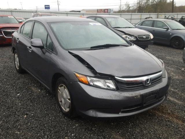 2HGFB2F65CH325269 - 2012 HONDA CIVIC HF GRAY photo 1