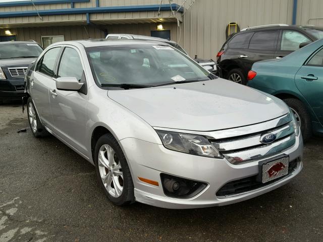 3FAHP0HA8CR181256 - 2012 FORD FUSION SE SILVER photo 1