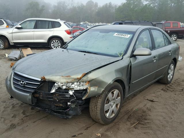 5NPET46C29H512798 - 2009 HYUNDAI SONATA GLS GREEN photo 2