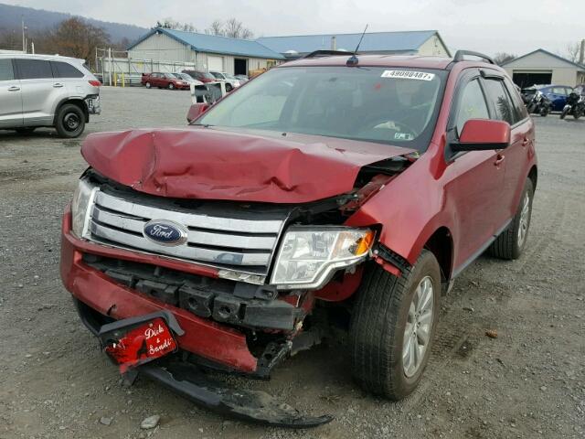 2FMDK48C08BA16982 - 2008 FORD EDGE SEL MAROON photo 2