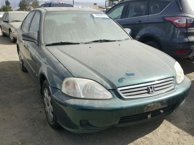 2HGEJ6614YH509698 - 2000 HONDA CIVIC BASE GREEN photo 1