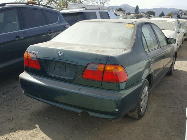 2HGEJ6614YH509698 - 2000 HONDA CIVIC BASE GREEN photo 4