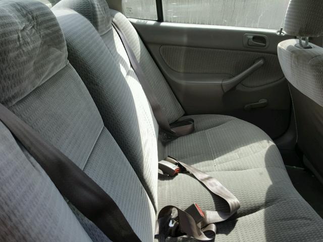 2HGEJ6614YH509698 - 2000 HONDA CIVIC BASE GREEN photo 6