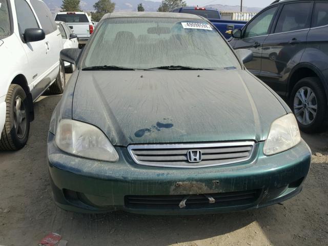 2HGEJ6614YH509698 - 2000 HONDA CIVIC BASE GREEN photo 9