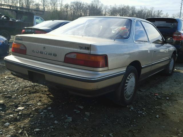 JH4KA3256HC009424 - 1987 ACURA LEGEND L BEIGE photo 4