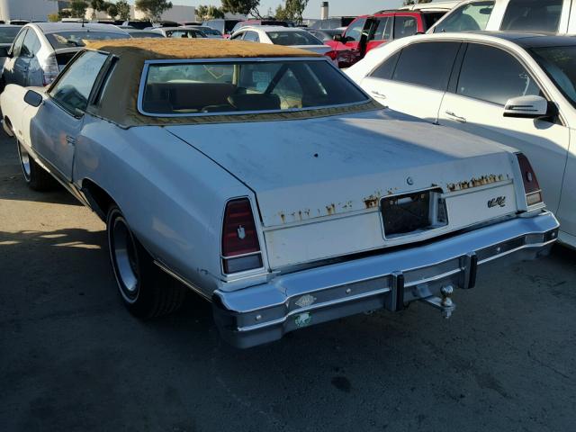 1H57L6Z439129 - 1976 CHEVROLET MONTECARLO CREAM photo 3