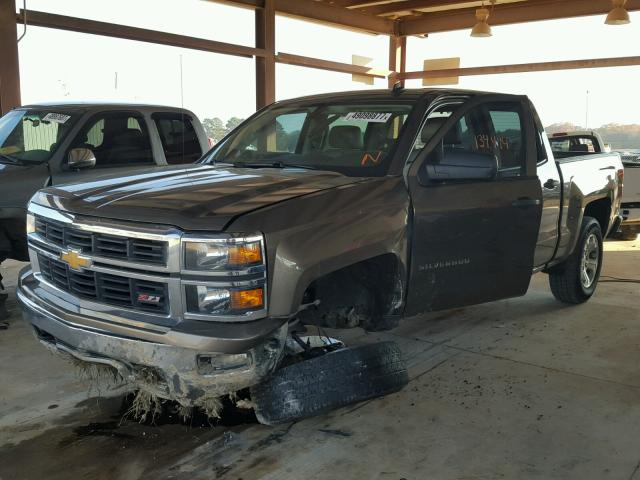 3GCUKREC2EG167076 - 2014 CHEVROLET SILVERADO BEIGE photo 2