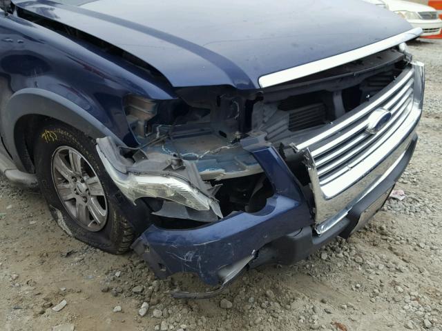 1FMEU63E77UA95580 - 2007 FORD EXPLORER X BLUE photo 9