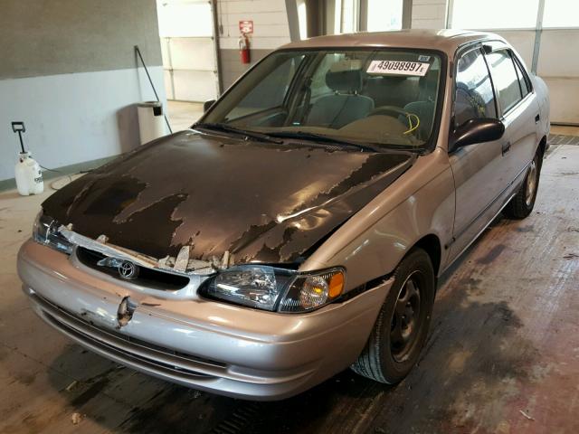 2T1BR12E9YC273873 - 2000 TOYOTA COROLLA GOLD photo 2