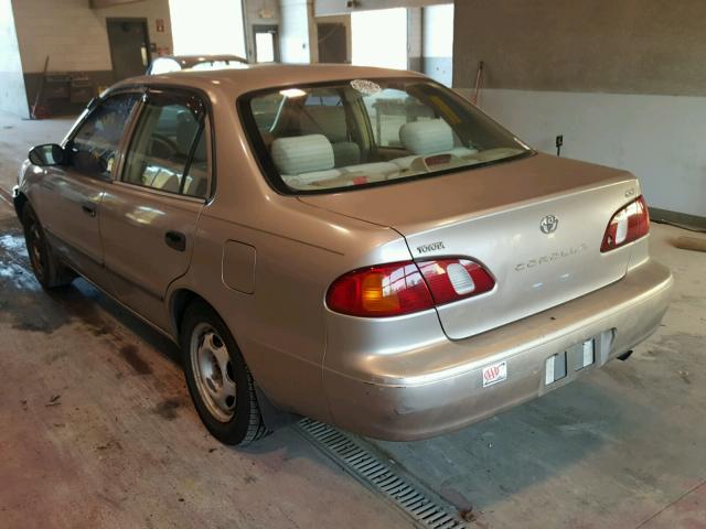 2T1BR12E9YC273873 - 2000 TOYOTA COROLLA GOLD photo 3