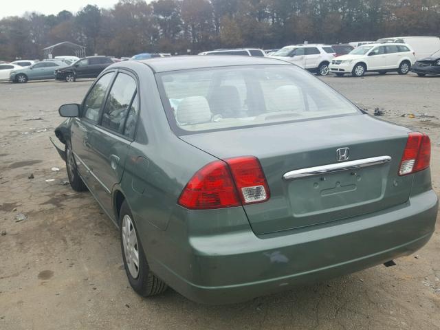 2HGES16593H603183 - 2003 HONDA CIVIC LX GREEN photo 3