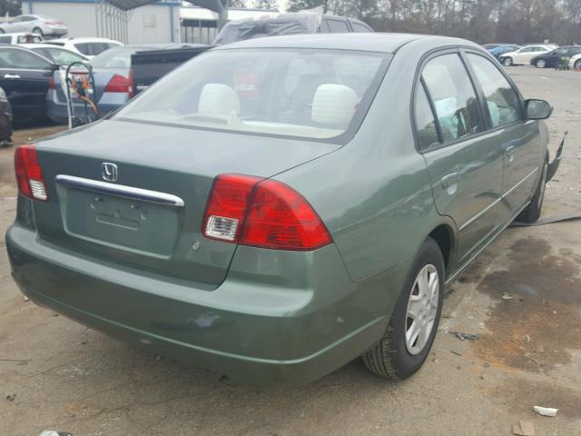 2HGES16593H603183 - 2003 HONDA CIVIC LX GREEN photo 4