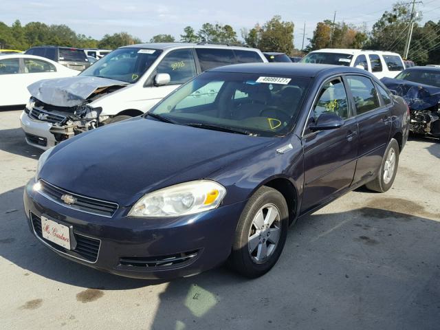 2G1WT58K479245624 - 2007 CHEVROLET IMPALA LT BLUE photo 2