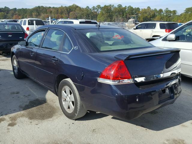 2G1WT58K479245624 - 2007 CHEVROLET IMPALA LT BLUE photo 3