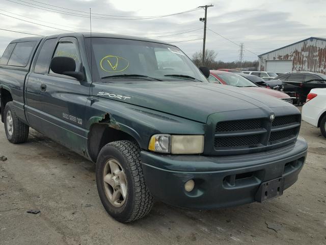 3B7HC13Y81G209615 - 2001 DODGE RAM 1500 GREEN photo 1