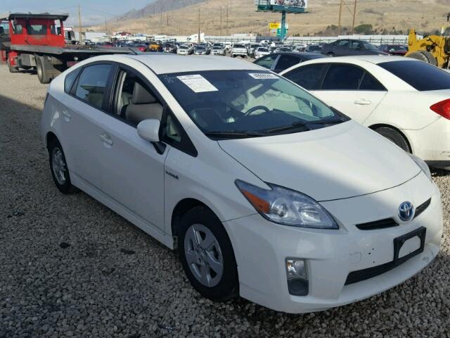 JTDKN3DU6B0329281 - 2011 TOYOTA PRIUS WHITE photo 1