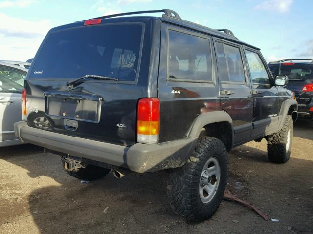 1J4FF68S4XL650986 - 1999 JEEP CHEROKEE S BLACK photo 4