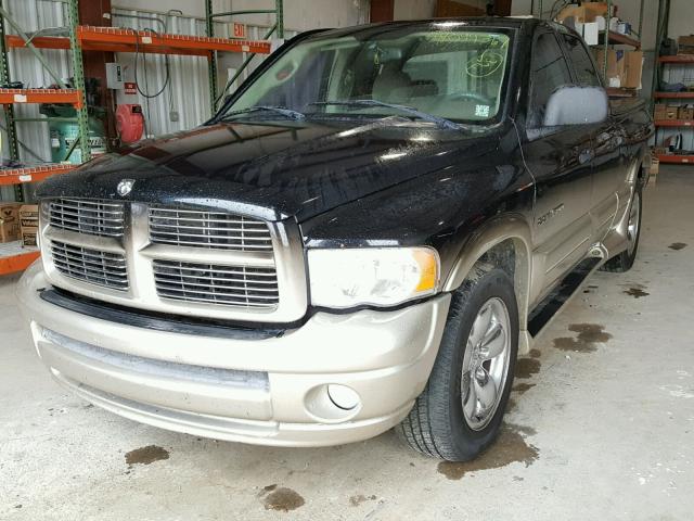 1D7HA18D75J555600 - 2005 DODGE RAM 1500 S BLACK photo 2