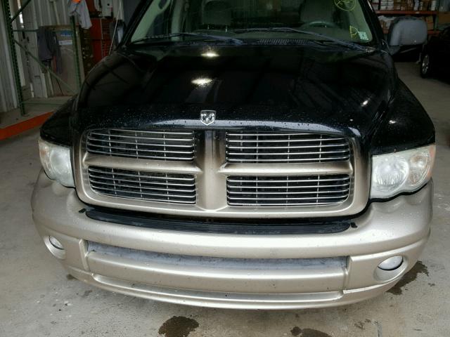 1D7HA18D75J555600 - 2005 DODGE RAM 1500 S BLACK photo 7