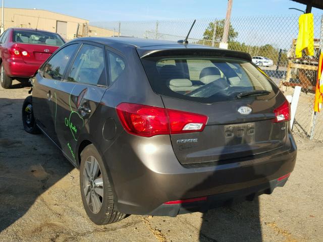 KNAFU5A29D5728420 - 2013 KIA FORTE EX BROWN photo 3