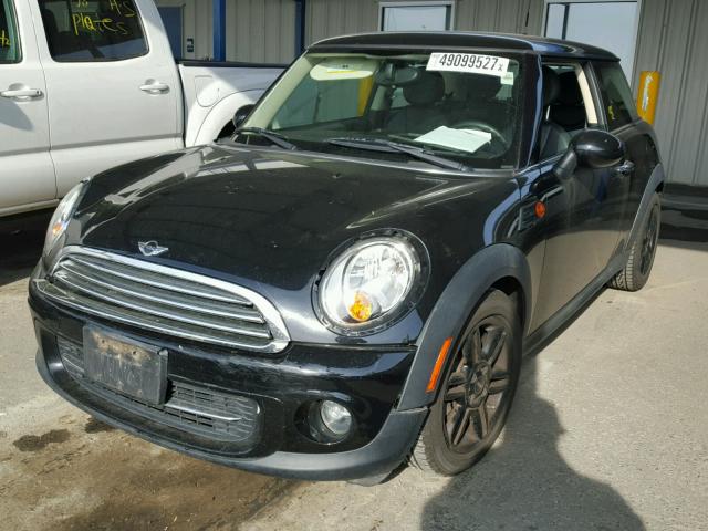 WMWSU3C53CT263394 - 2012 MINI COOPER BLACK photo 2