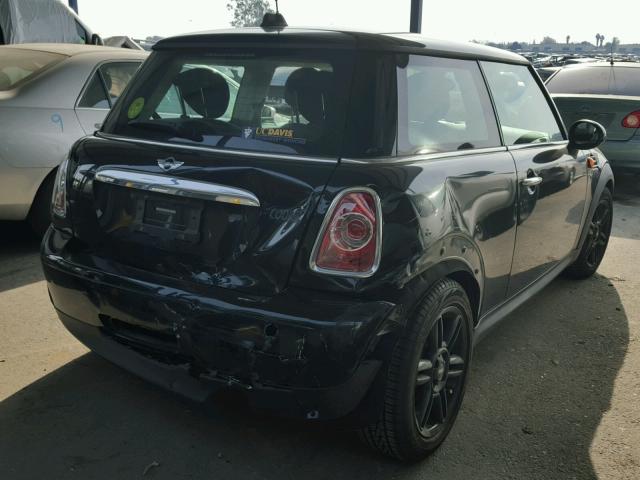 WMWSU3C53CT263394 - 2012 MINI COOPER BLACK photo 4