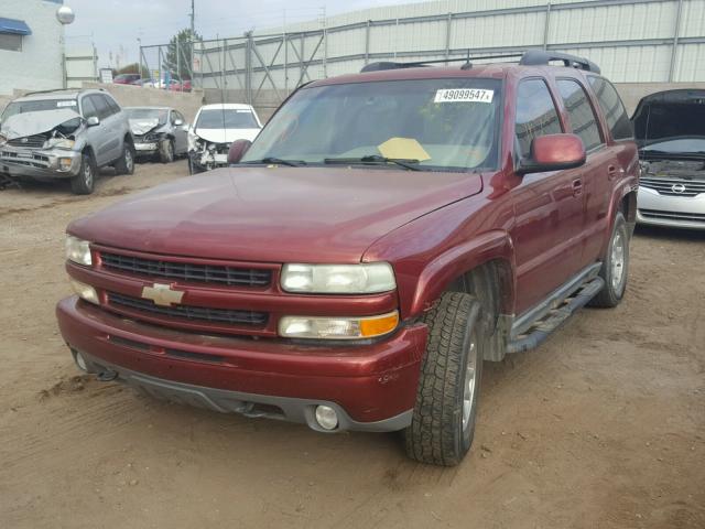 1GNEK13Z93R296708 - 2003 CHEVROLET TAHOE K150 MAROON photo 2