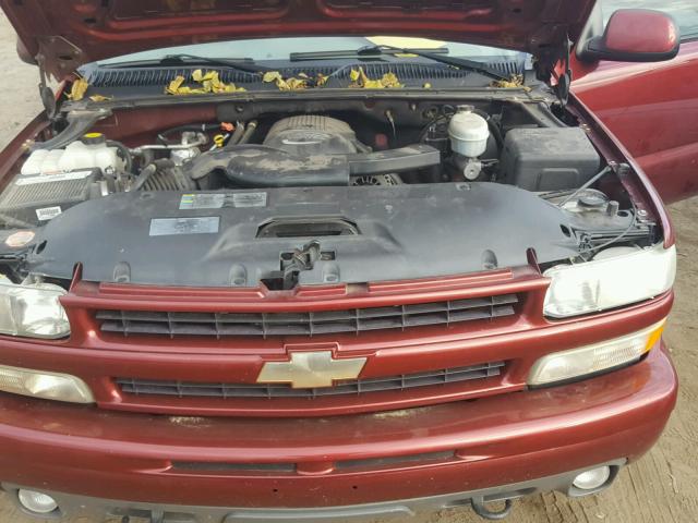 1GNEK13Z93R296708 - 2003 CHEVROLET TAHOE K150 MAROON photo 7