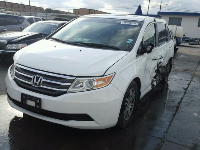 5FNRL5H65CB029973 - 2012 HONDA ODYSSEY EX WHITE photo 2