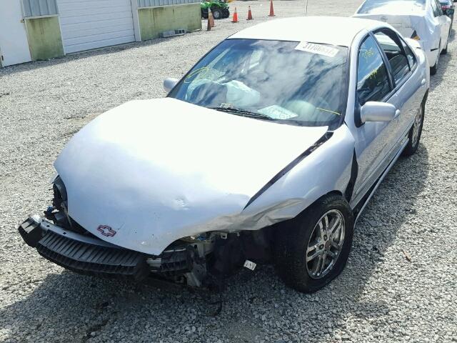 1G1JH52F427416504 - 2002 CHEVROLET CAVALIER L SILVER photo 2