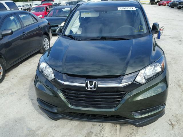 3CZRU5H37GM727614 - 2016 HONDA HR-V LX GREEN photo 9