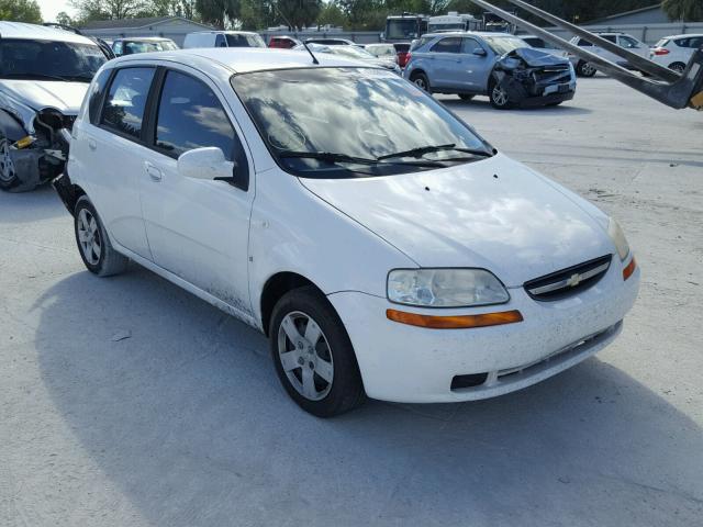 KL1TD66628B207240 - 2008 CHEVROLET AVEO BASE WHITE photo 1
