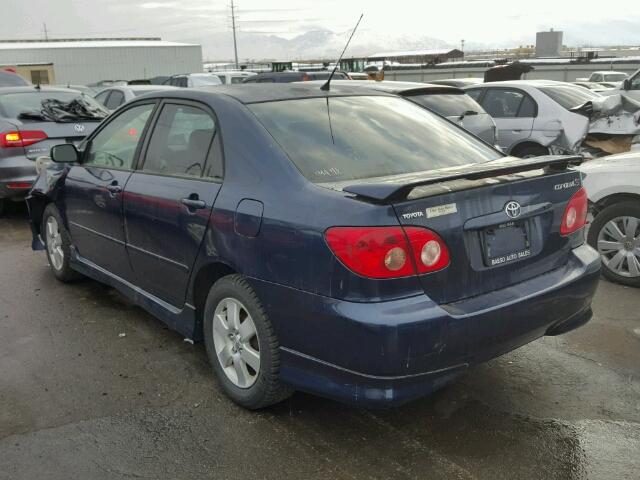 1NXBR32E47Z898206 - 2007 TOYOTA COROLLA BLUE photo 3