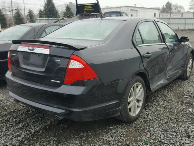 3FAHP0JG5CR404447 - 2012 FORD FUSION SEL BLACK photo 4