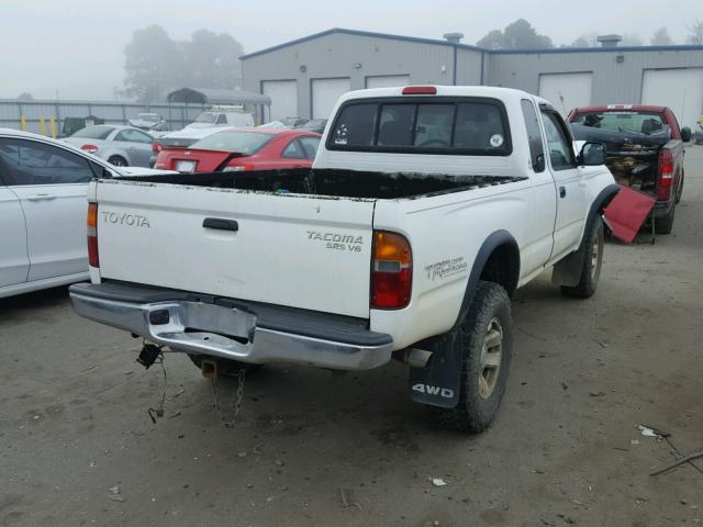 4TAWN72NXYZ644993 - 2000 TOYOTA TACOMA XTR WHITE photo 4