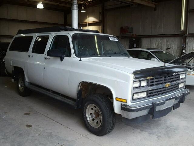 1GNEV16K2MF105462 - 1991 CHEVROLET SUBURBAN V WHITE photo 1